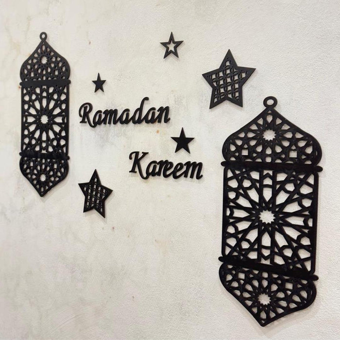 Stunning 3D Calligraphy Wall Art – Elegant Ramadan Decor