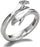 Black & Silver I Love You Hug Ring | Adjustable Hugging Hand Ring - CHAUDHARY BRAND STORE