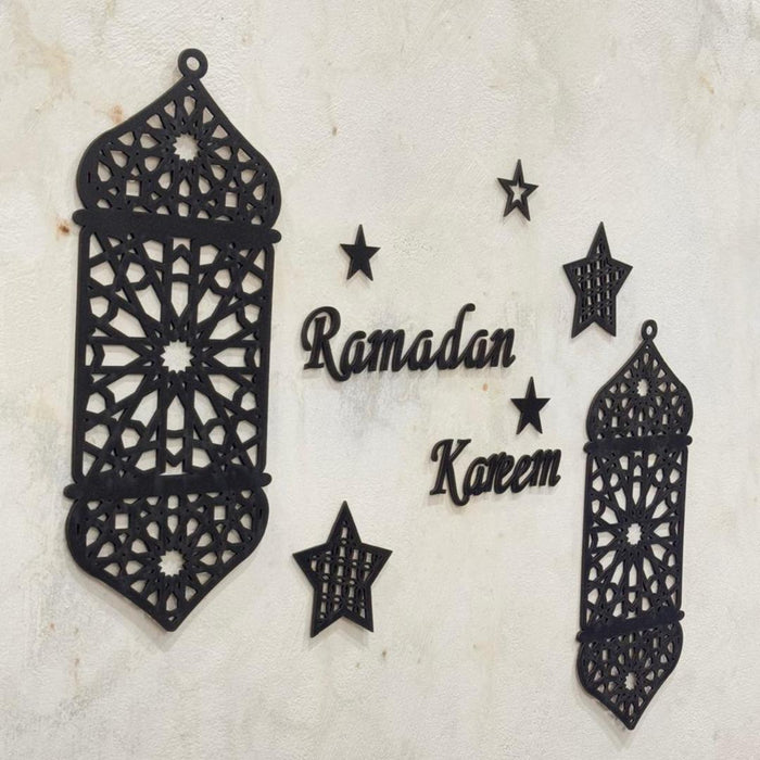 Stunning 3D Calligraphy Wall Art – Elegant Ramadan Decor