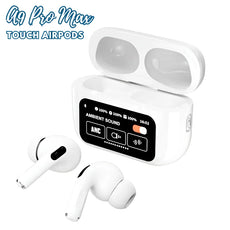 A9 Pro Wireless AirPods | Smart Touch Screen Control, ENC Noise Reduction, High Quality Sound
