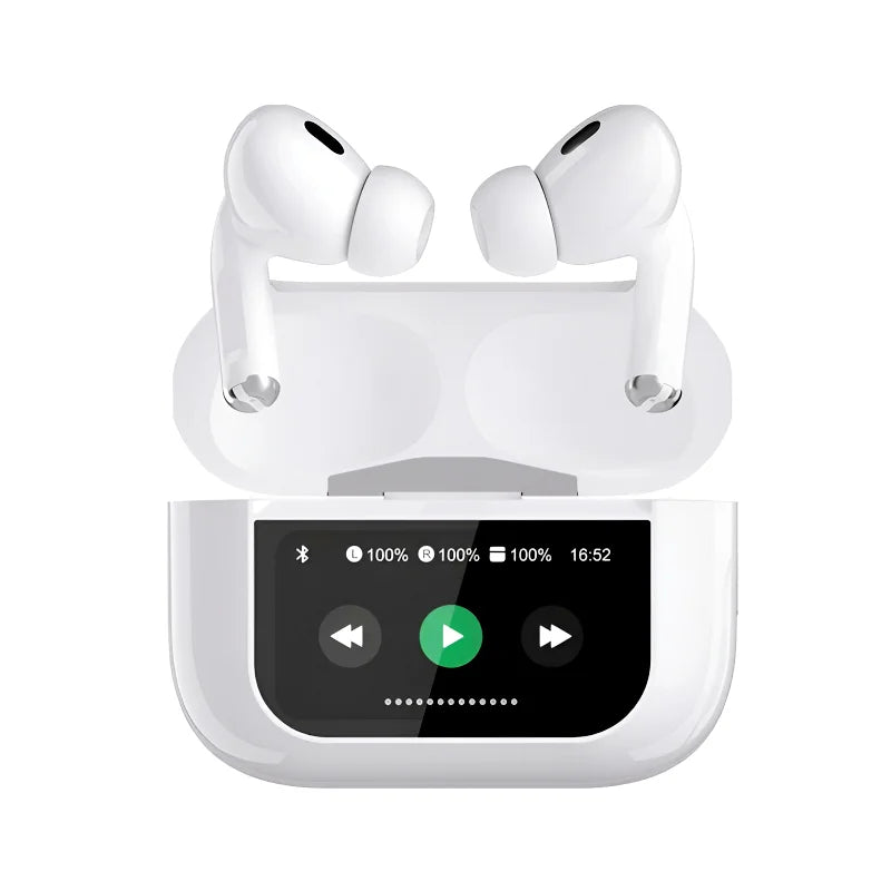 A9 Pro Wireless AirPods | Smart Touch Screen Control, ENC Noise Reduction, High Quality Sound
