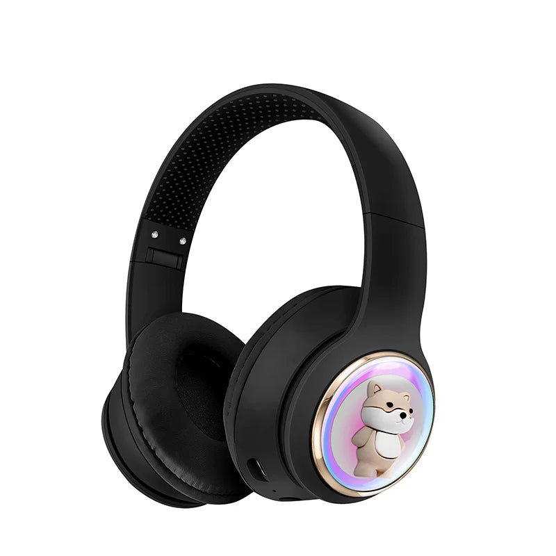 AKZ-52 Cute Cartoon Bluetooth 5.3 Wireless Headphones – HiFi Sound & Foldable Design Chaudhary Brand Store