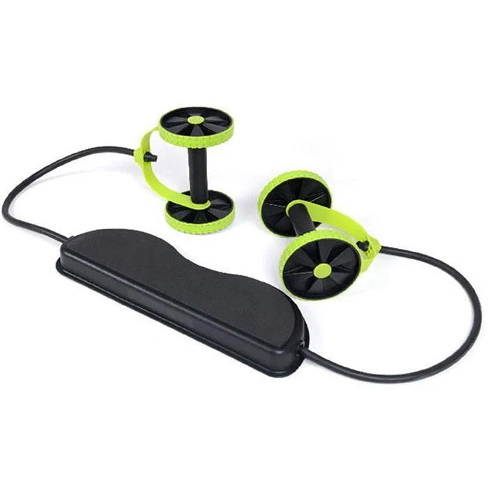 Abdominal Wheels Roller Stretch Multi-Functional Resistance Pull Rope Abdominal Muscle Trainer Exercise - Chaudhary Brand Store 