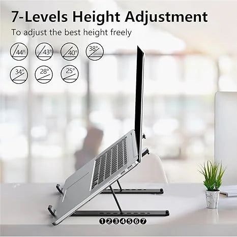 Adjustable Laptop Stand – Creative Folding Portable Storage Bracket for Desk & Office