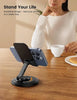 Adjustable Table Stand for Mobile & Tablet | Foldable Desk Phone Holder | Anti-Slip Base