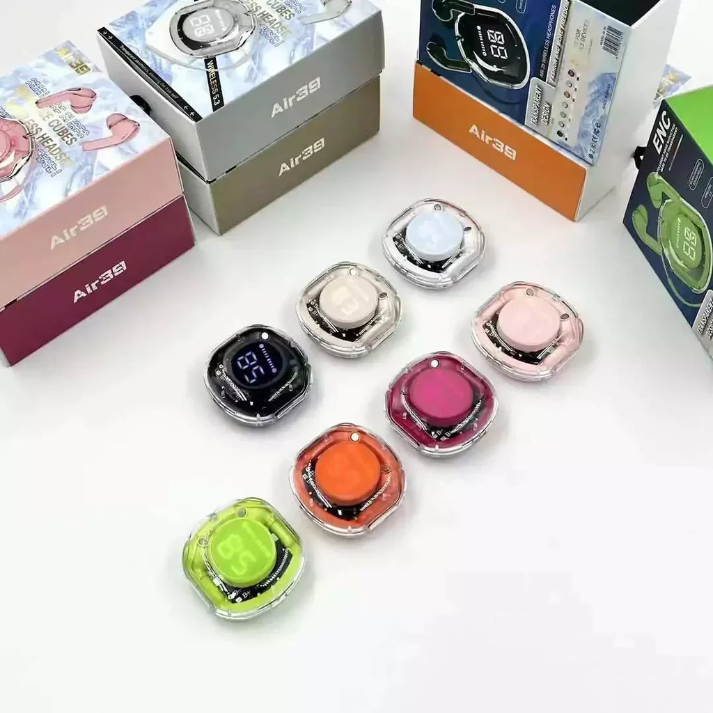Air 39 Transparent Wireless Earbuds – High Quality Sound & Super Bass - Chaudhary Brand Store 