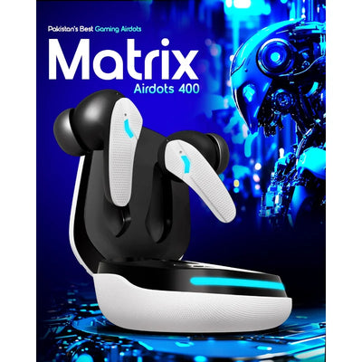 Dany Matrix Airdots 400 True Wireless Earbuds | Quad Mic ENC, Gaming Mode, 40H Playtime