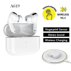 A619 Aspor Wireless Earbuds | Bluetooth 5.0, Hi-Fi Sound, Wireless Charging TWS