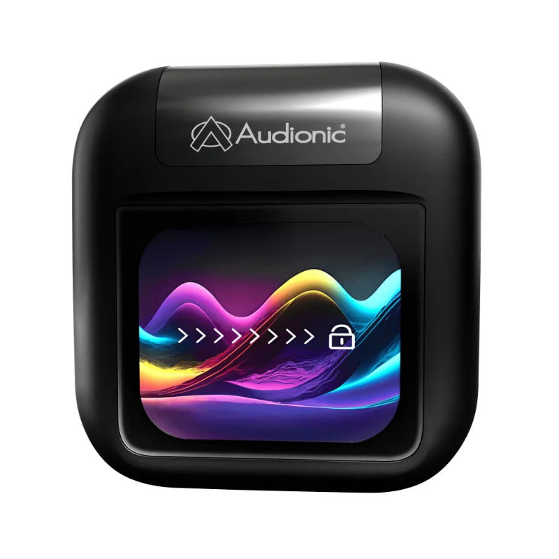 Audionic Trance Airbud 810 Smart Touch Display Earbuds | ANC, Quad Mic, High-Quality Sound, 20H Playtime