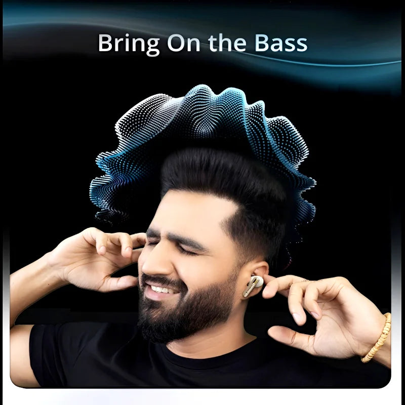 Audionic Trance Airbud 810 Smart Touch Display Earbuds | ANC, Quad Mic, High-Quality Sound, 20H Playtime