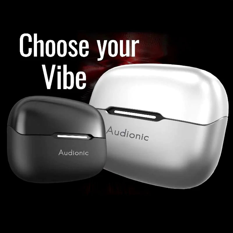 Audionic Trance Airbud 850 Wireless Earbuds | Hexa Mic ANC, 50H Playtime, 45ms Low Latency, BT 5.4 TWS