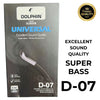Dolphin D-07 Handsfree | Super Bass Stereo Sound | High-Quality Audio with Mic & Controls