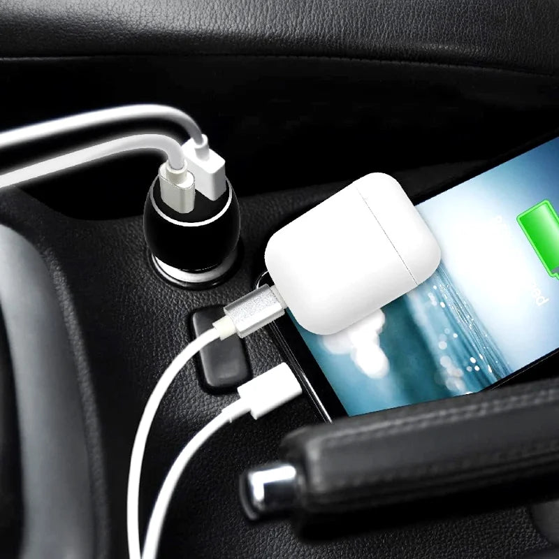 BLUK’S BX-651 48W Dual Fast Car Charger – PD Type-C & QC 3.0 Smart USB Charger