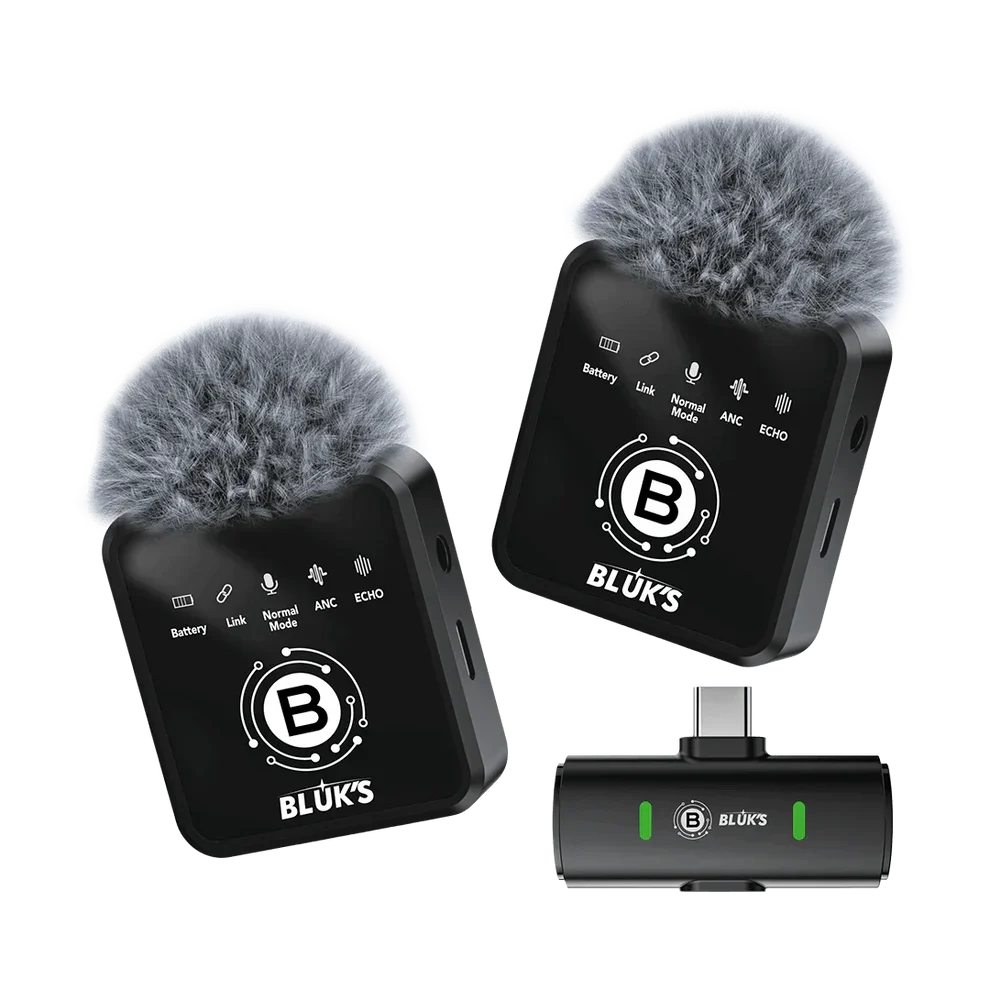 BX-18 Wireless Lavalier Collar Microphone | Bluetooth Mic | Clear Voice Recording