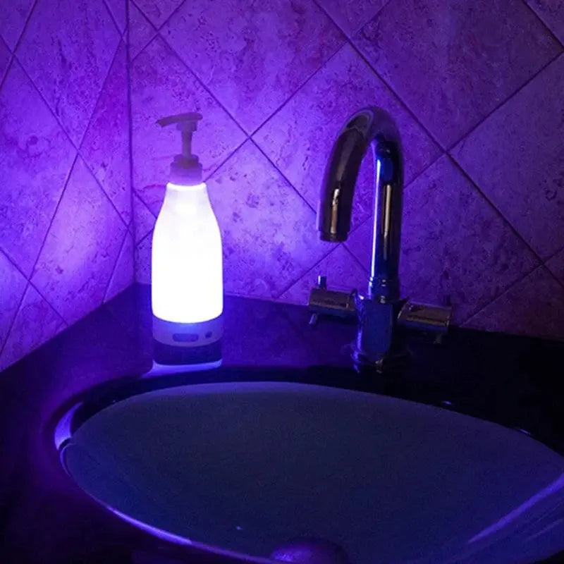 Brite LED Colorful Liquid Glowing Bottle – Motion Sensor Soap Dispenser (Pack of 2) - Chaudhary Brand Store 