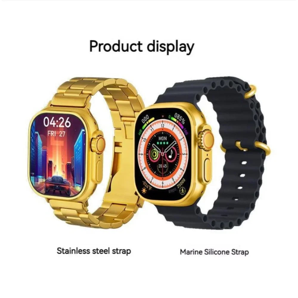 C9 Ultra Max Gold Edition Smart Watch – 2.1″ HD Display, Calls & Health Tracking Chaudhary Brand Store