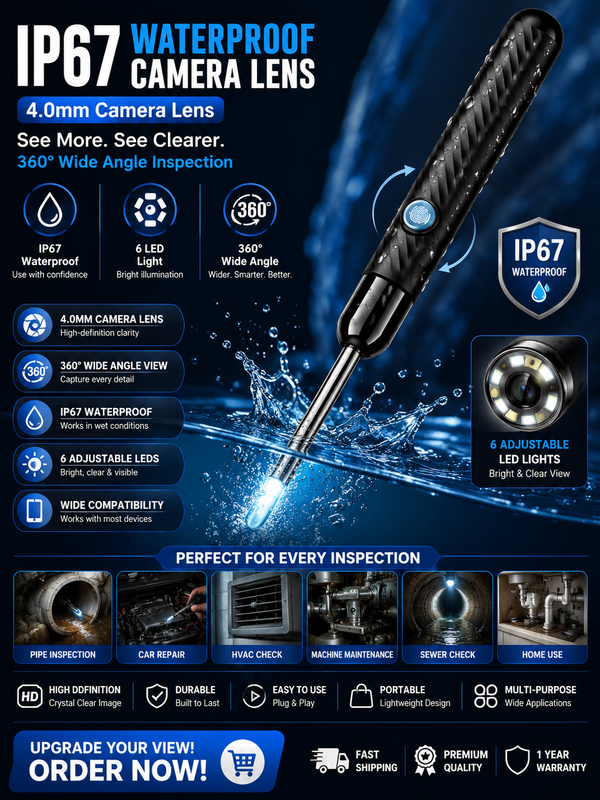 Smart Wireless Ear Camera Cleaner Rechargeable Kit