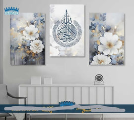 3-Piece Canvas Wall Art Set – Modern Decorative Wooden Frames | 8x11 Inches Home Décor