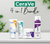 CeraVe 4-in-1 Skincare Kit | Cleanser, Serum, Sunblock & Night reCam | Dermatologist-Approved Routine