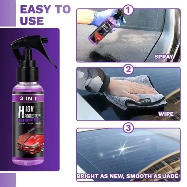 Ceramic Car Coating Spray – 100ml Nano Polish Wax - Chaudhary Brand Store 