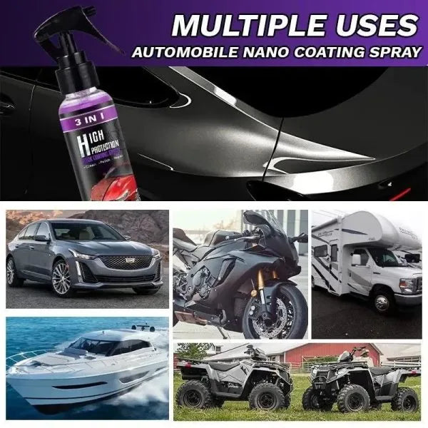 Ceramic Car Coating Spray – 100ml Nano Polish Wax - Chaudhary Brand Store 