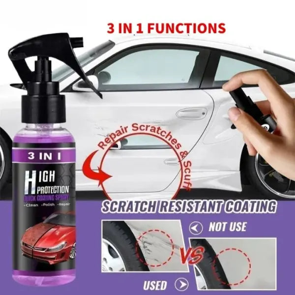 Ceramic Car Coating Spray – 100ml Nano Polish Wax - Chaudhary Brand Store 