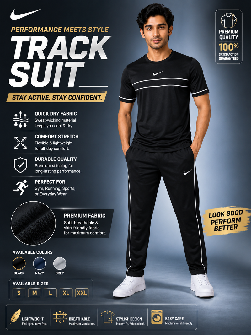 2 Pcs Men's Fleece Plain Tracksuit Winter Warm Casual Sportswear Set