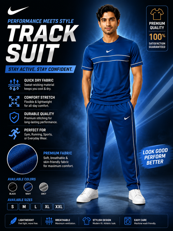 Men's Fleece Plain Tracksuit Winter Warm Casual Sportswear Set