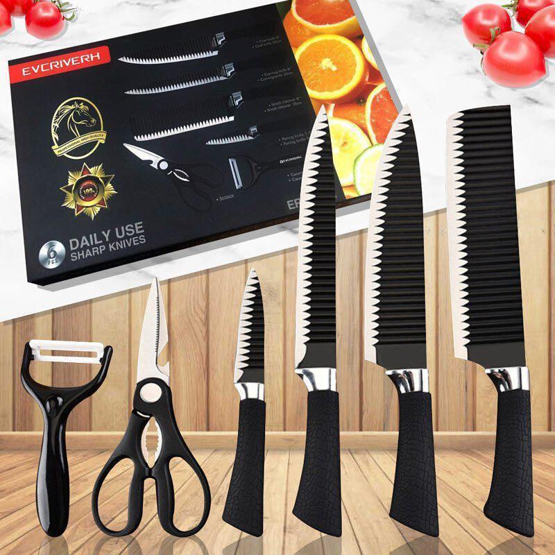 Chef's Knife Set 6-Piece – Premium Stainless Steel Kitchen Tools