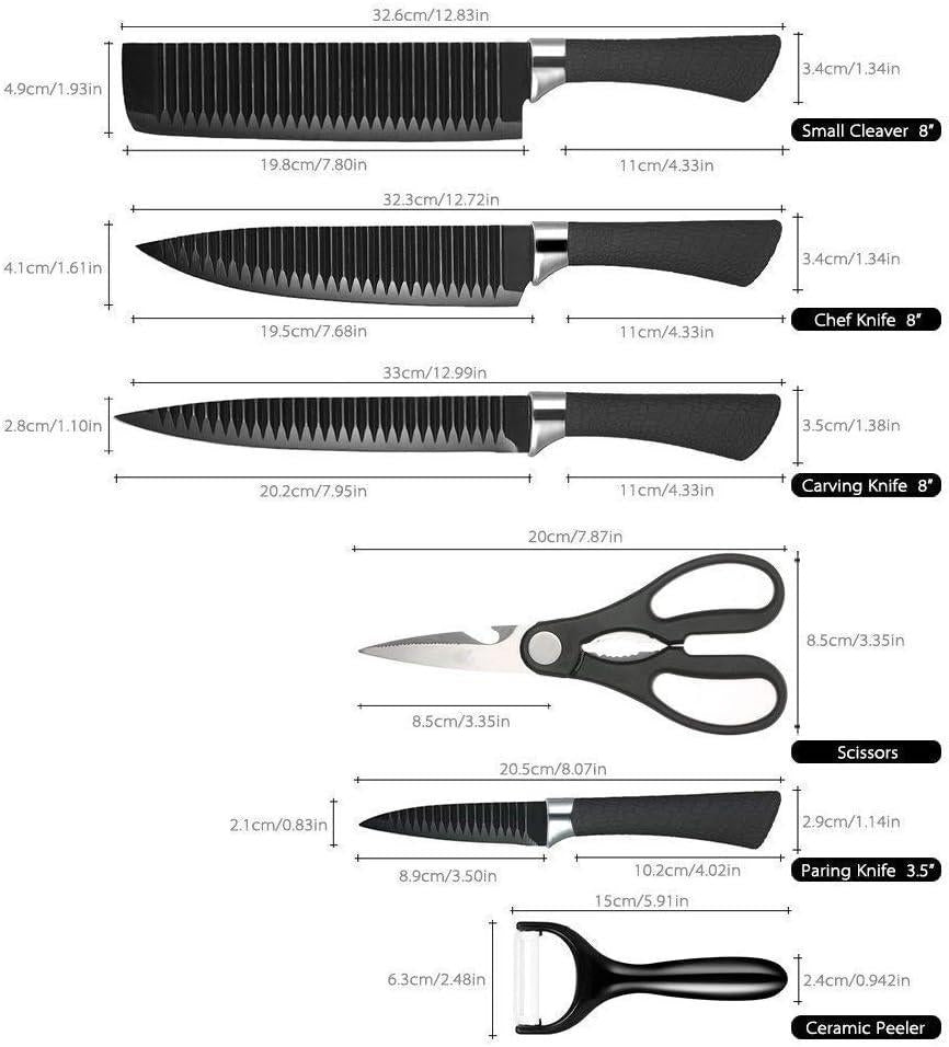 Chef's Knife Set 6-Piece – Premium Stainless Steel Kitchen Tools