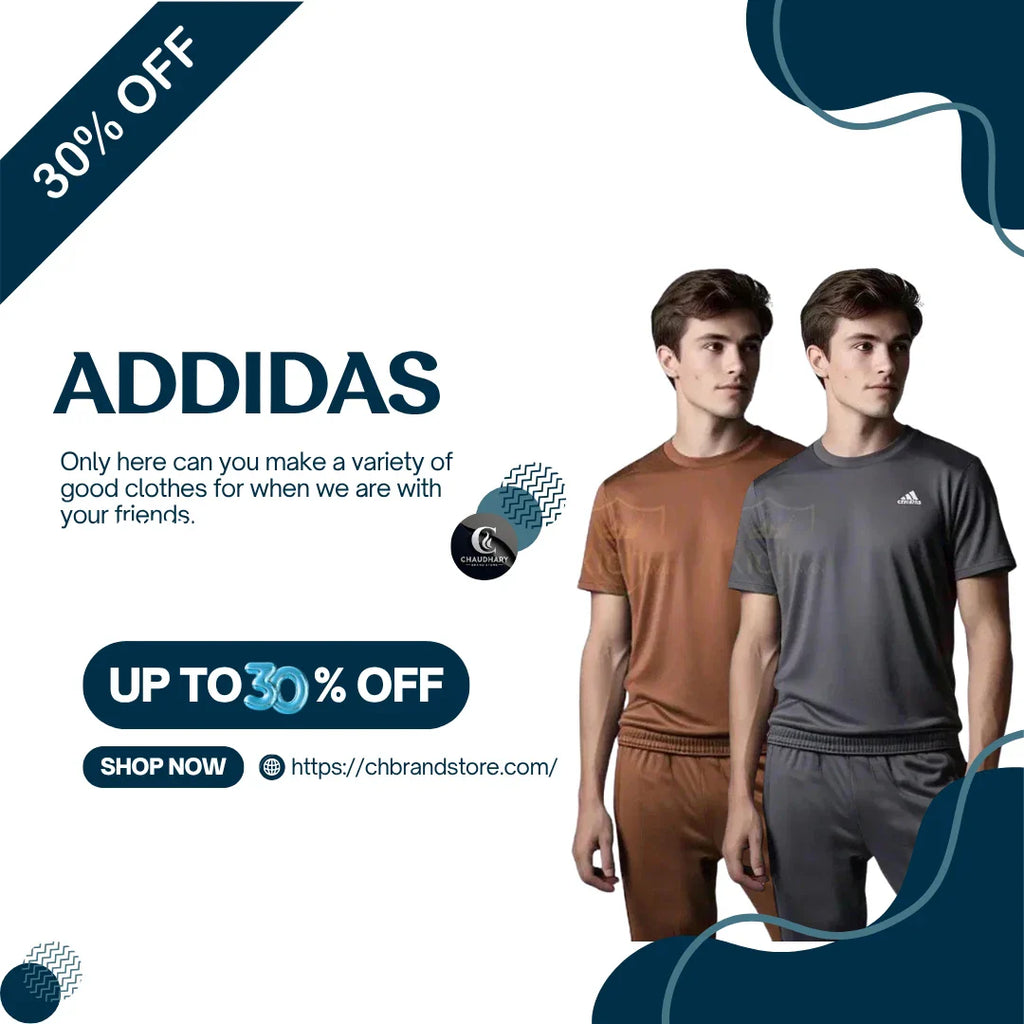 Men's Micro Interlock Track Suit 2 Pcs  with Round Neck T-Shirt and Trouser