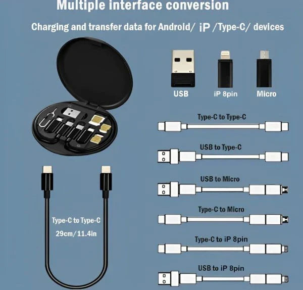 Data Cable Set All Solutions In One ( 5 In 1 ) - Chaudhary Brand Store 