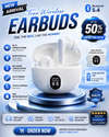 Stereo Wireless Earbuds Bluetooth 5.2 | HD Stereo Sound | Touch Control | Long Battery