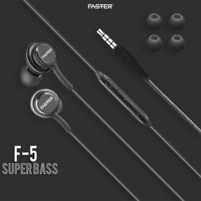 F5 Widely Compatible In-Ear Earphones | Comfort Fit, Clear Sound Quality
