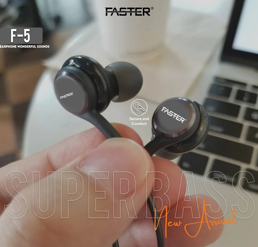 F5 Widely Compatible In-Ear Earphones | Comfort Fit, Clear Sound Quality