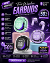 Air 39 Wireless Earbuds Bluetooth 5.1 | HD Sound | Touch Control | Compact Design