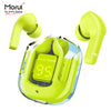 Morui MB-1 Crystal Case Wireless Earbuds with ENC Gaming Bluetooth 5.3