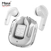Morui MB-1 Crystal Case Wireless Earbuds with ENC Gaming Bluetooth 5.3