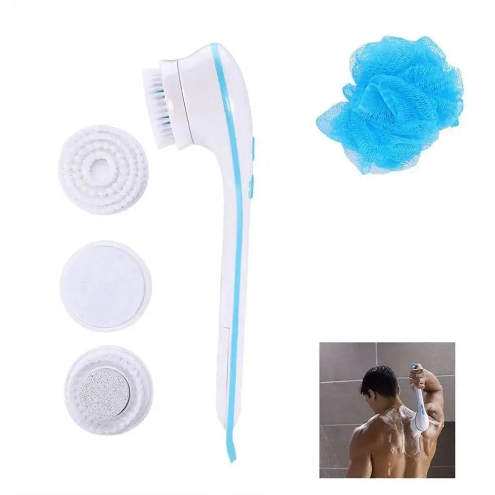 Electric Shower Brush 5 In 1 Spin Spa Multi-Functional Long Handle Bath - Chaudhary Brand Store 