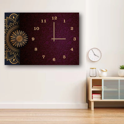 Mandala Design Wooden Wall Clock – 12x16