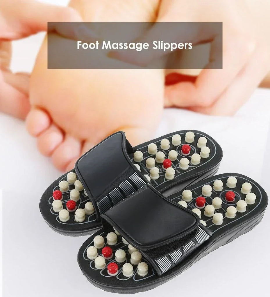 Foot Massage Slipper Foot Care Rotating Acupuncture Height Adjustable Foot Relax Massager Sandal Reflex Slipper - Chaudhary Brand Store 