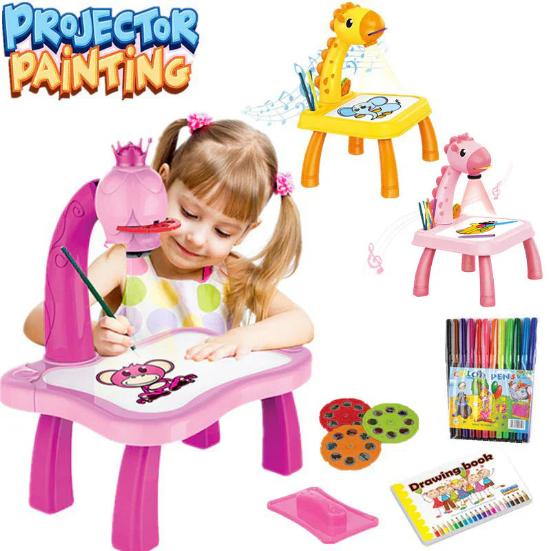 Giraffe LED Projector Drawing Board – Fun &amp; Learning Combined! - Chaudhary Brand Store 