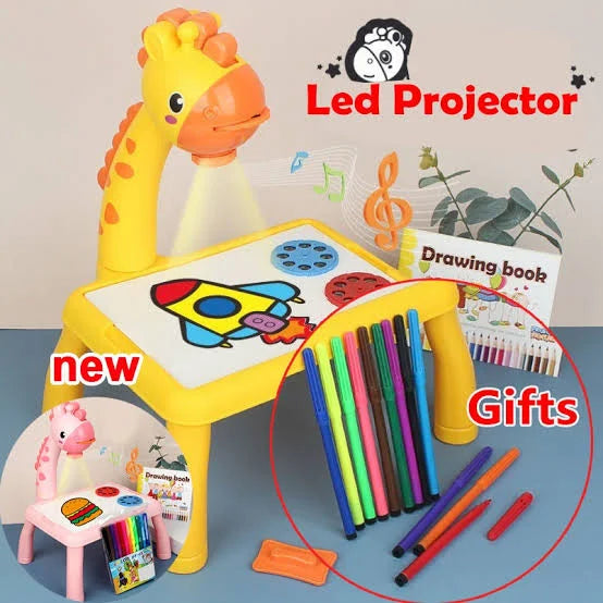 Giraffe LED Projector Drawing Board – Fun &amp; Learning Combined! - Chaudhary Brand Store 