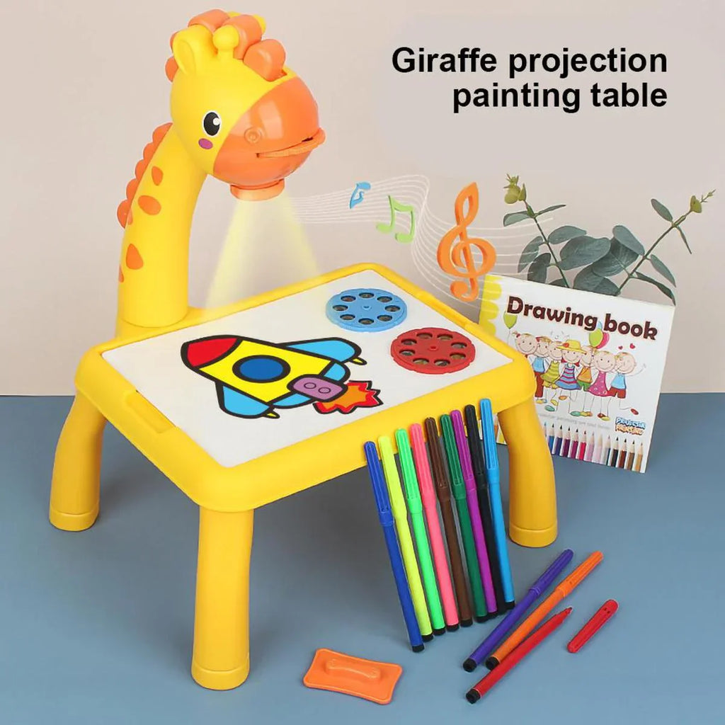Giraffe LED Projector Drawing Board – Fun &amp; Learning Combined! - Chaudhary Brand Store 