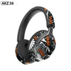 AKZ-38 Graffiti Style Wireless Headphones | Bluetooth, 6D Stereo Sound & Built-in Mic