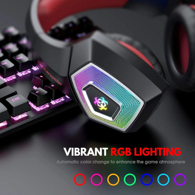 Hunter Spider V1 RGB Gaming Headset – 7.1 Virtual Surround Sound - Chaudhary Brand Store 