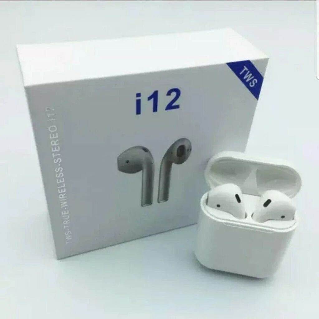 I12 Mini Touch TWS Bluetooth 5.0 Wireless Earbuds | Stereo Sound, Charging Case