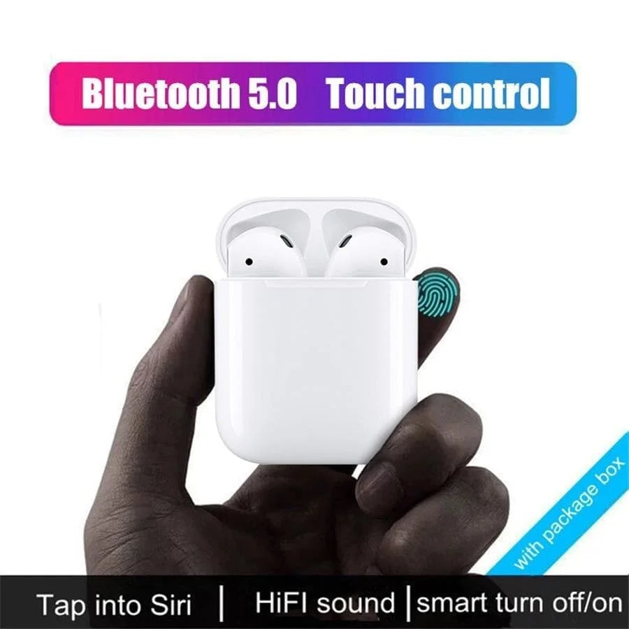 I12 Mini Touch TWS Bluetooth 5.0 Wireless Earbuds | Stereo Sound, Charging Case