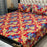 Vibrant Multicolor Crystal Cotton Double Bed Bedsheet Set with 2 Pillow Covers