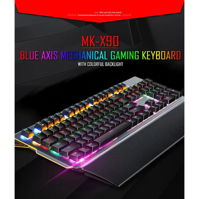 IMice MK-X90 Mechanical Blue Axis Wired Gaming Keyboard - Chaudhary Brand Store 